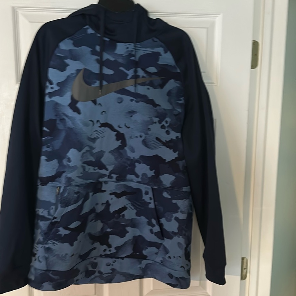 Nike blue camouflage men’s hoodie